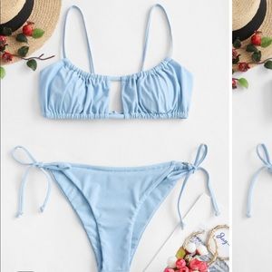 ZAFUL Ruched Tie Side Bikini (NEW)